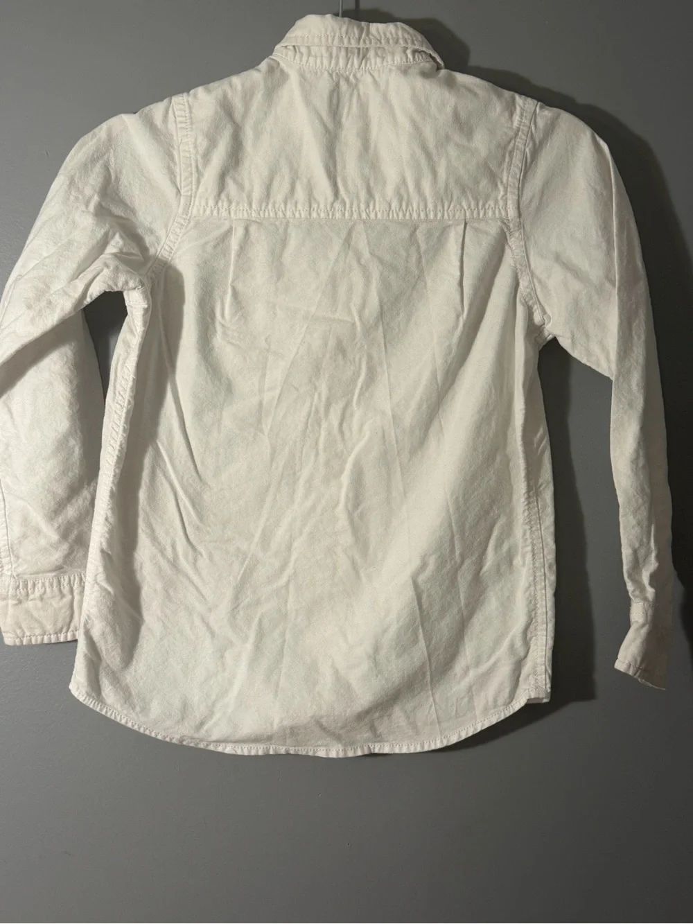 OshKosh B'gosh White Long-Sleeve Button-Down Shirt